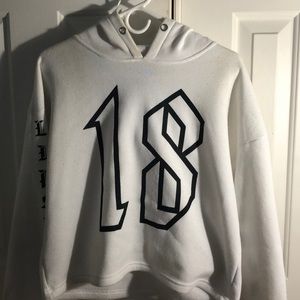 White graphic hoodie!